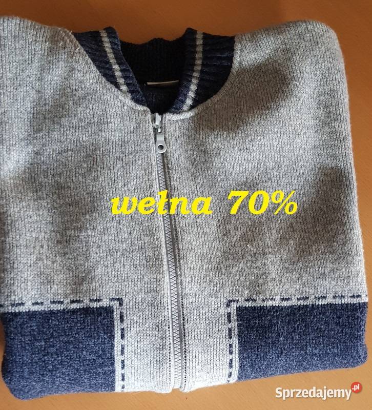 LXL sweter wełniany bluza wool zasuwany polo świętokrzyskie Kielce