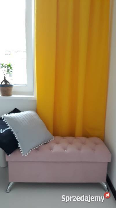 Pufa biała pikowana z chromowanymi nogami 100 100cm mazowieckie Warszawa