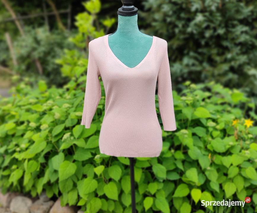 Sweter Orsay różowy L 40 wiskoza prążkowany zachodniopomorskie sprzedam