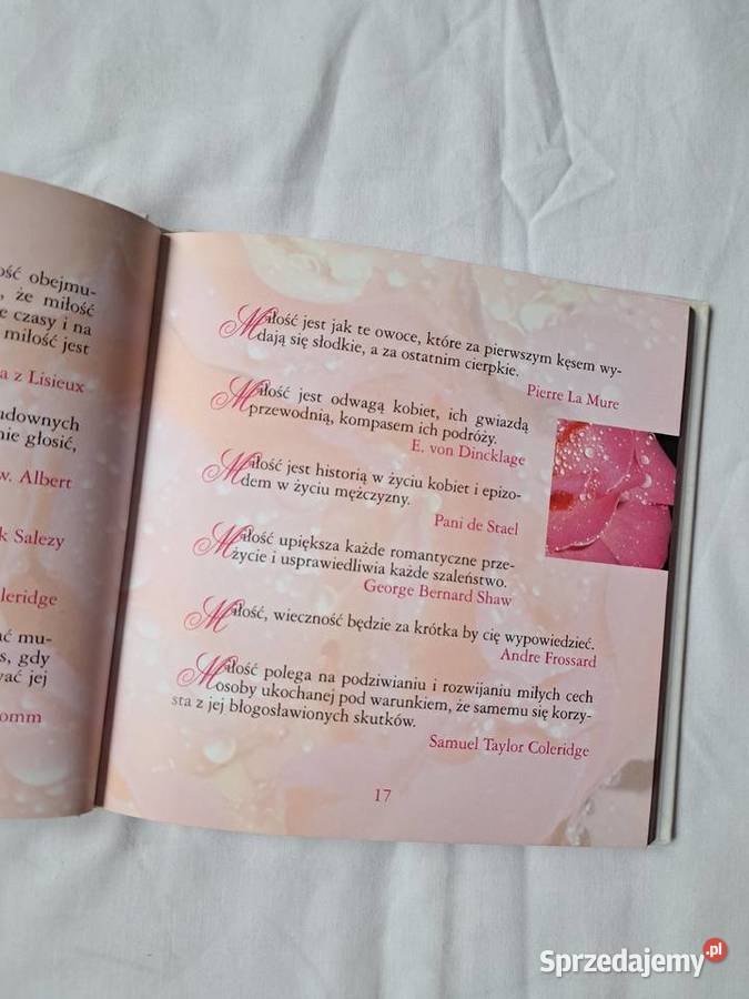 Myśli i przysłowia o miłości ksiażeczka Brzesko