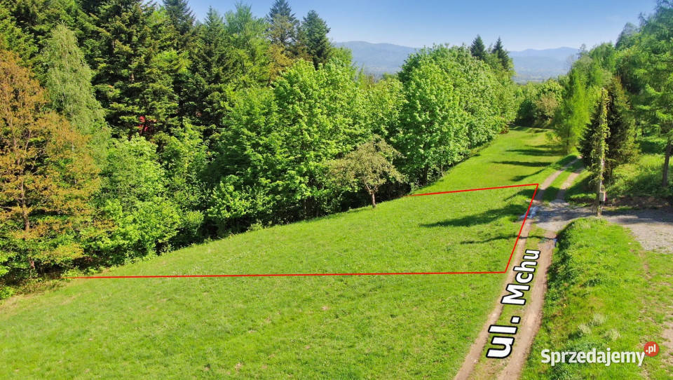 Działka pod Skrzycznem lesie i strumyku 803m2 Lipowa