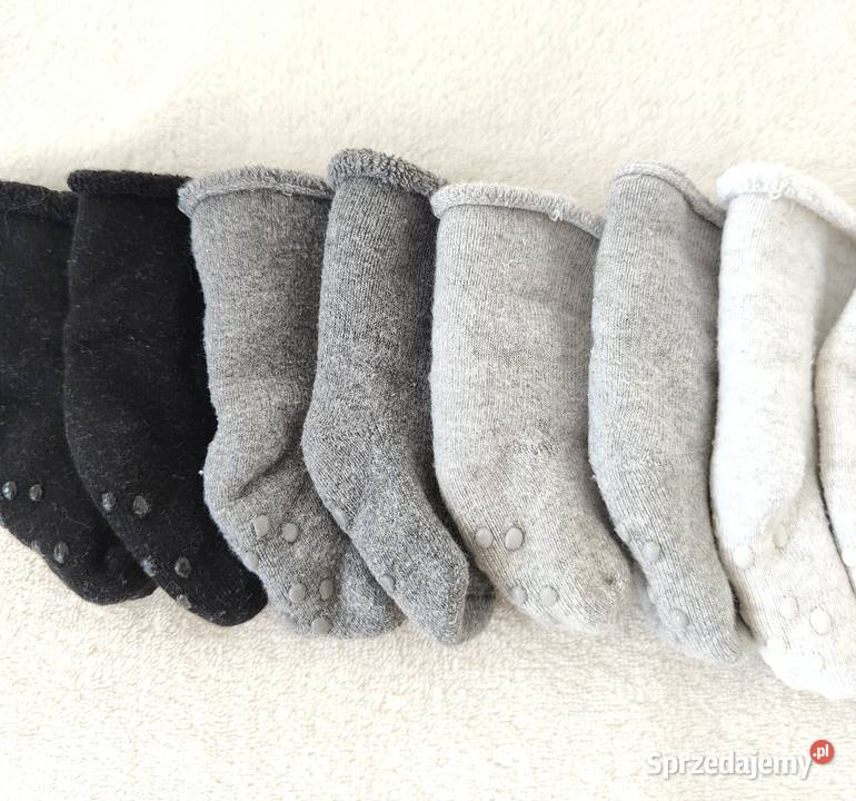 Skarpetki grube frotte HM noworodek newborn 13 H&M Szczecin