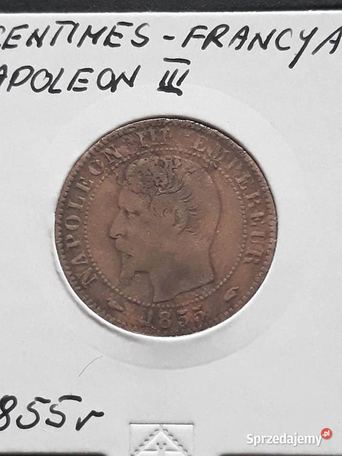 5 Centimów Francja 1855 r Napoleon III Konin