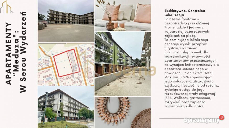 Apartamentowiec Meduza 76 lokali 100 m morza Ilość pomieszczeń 76