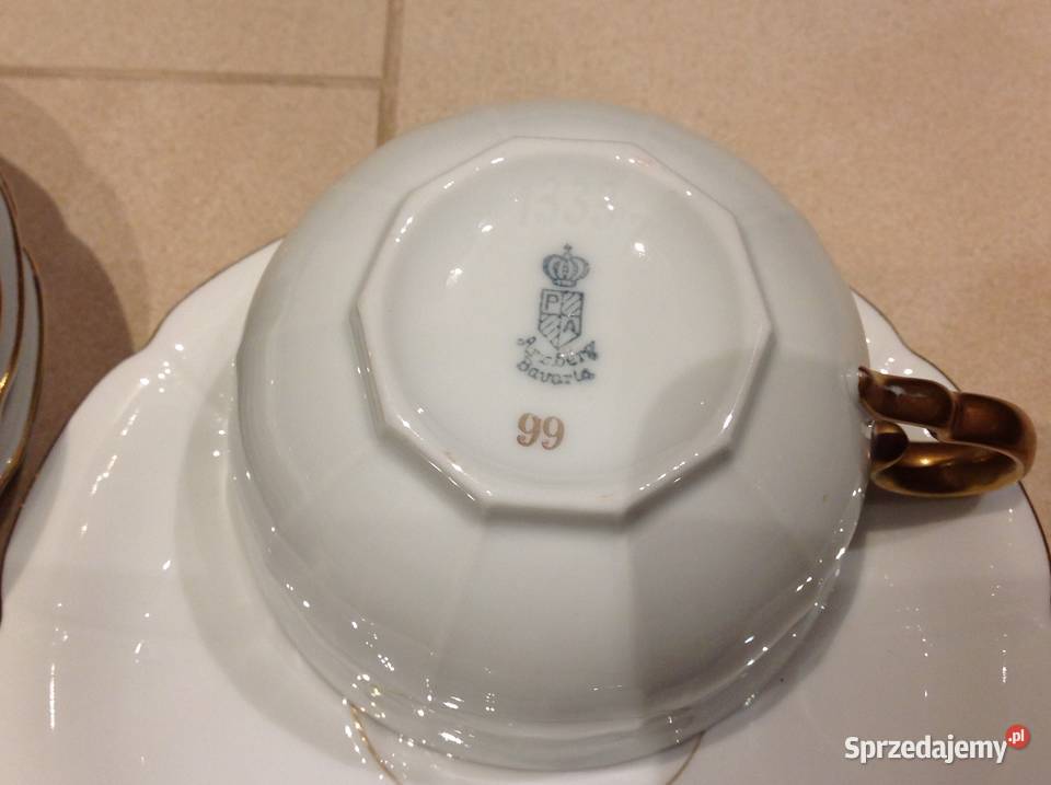 Filiżanki z Podstawkiem Stara Porcelana Arzberg