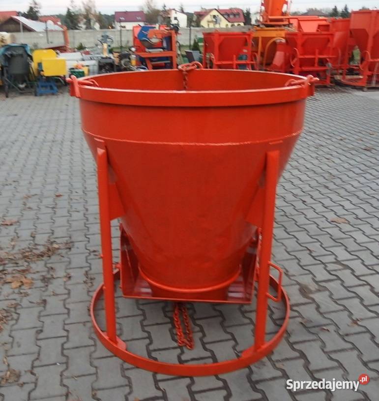 Pojemnik dźwigowy do betonu niemieckiej firmy