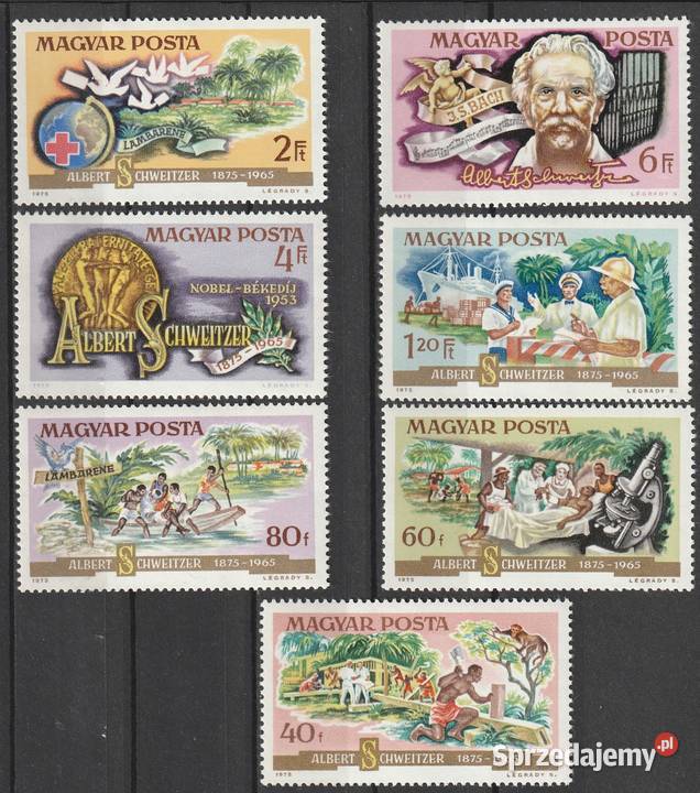 WĘGRY ALBERT SCHWEITZER 1975 CZYSTE