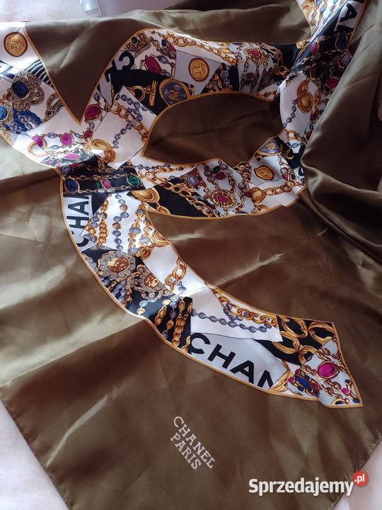 Chanel Paris Wytworna duża apaszka biznesowa Top Kraków