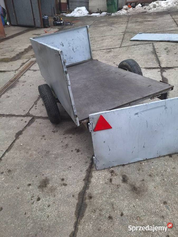Przyczepka leśna ogrodowa do quada wąska nisko Mogilany