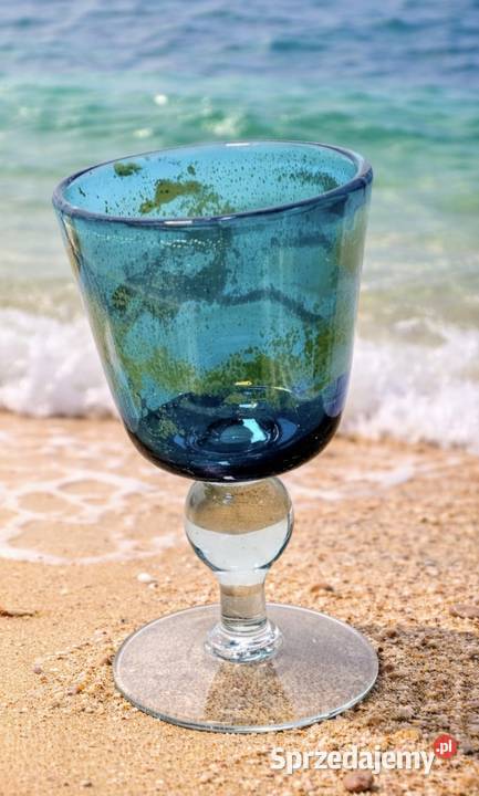 Mdina Glasskielich szklany sygnowany Michael łódzkie Pabianice