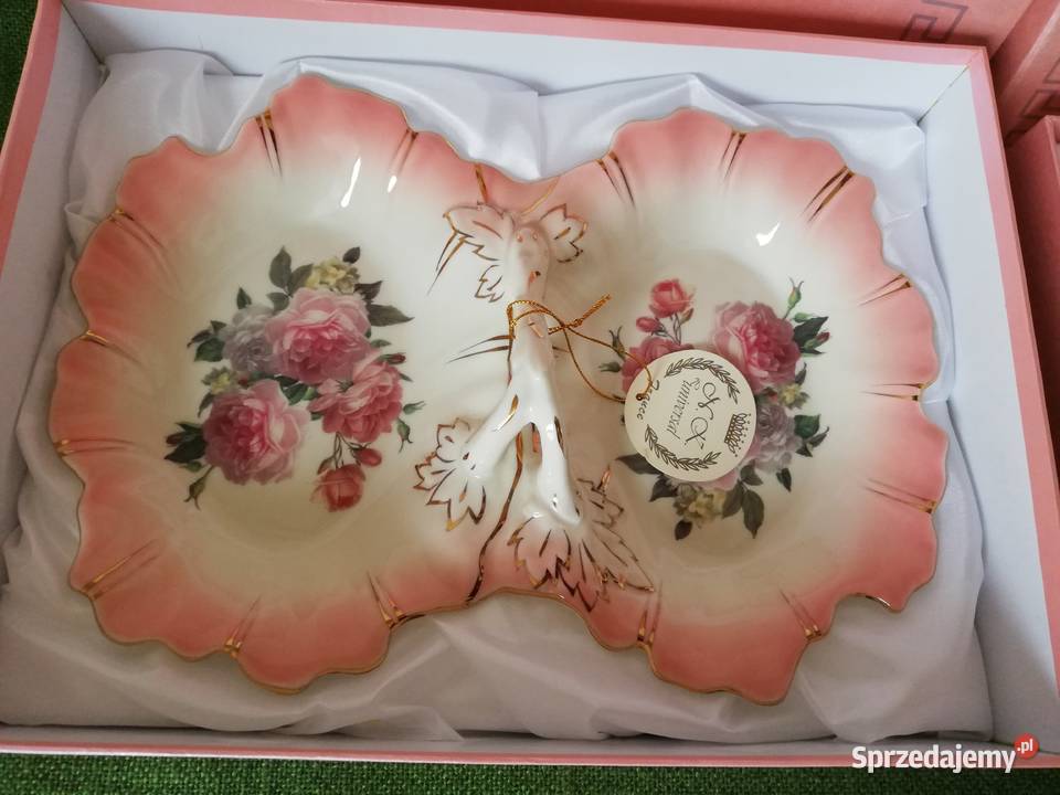 Stulistna róza na porcelanie Gorlice