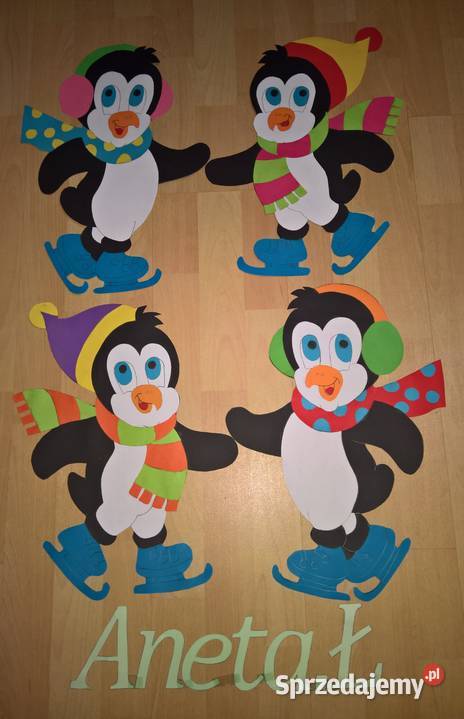 Dekoracje zimowe dwustronne okienne z brystolu Garwolin