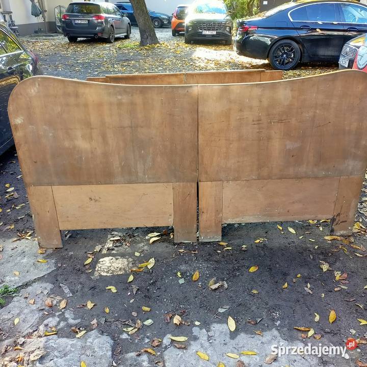 Stare łózko sypialniane Łóżko Połysk Łózko Zabrze