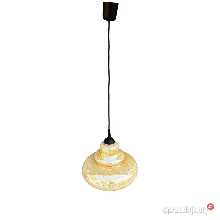 Szklana opalizująca lampa wisząca Narva Leuchen Warszawa