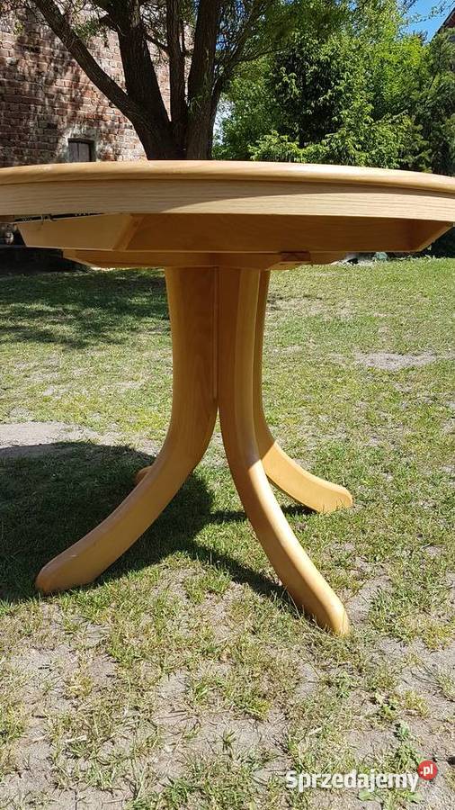stół okrągły Fi 95 rozkładany 75cm Dargikowo sprzedam