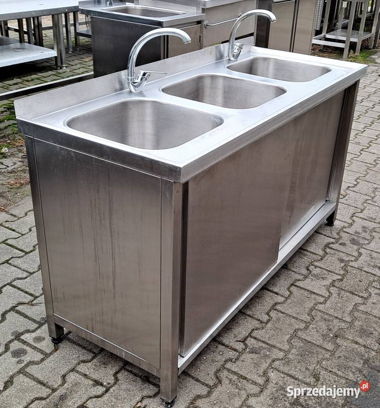 Zlew 3 Komorowy z Szafką Drzwi Suwane 1506085 Nowe Skalmierzyce