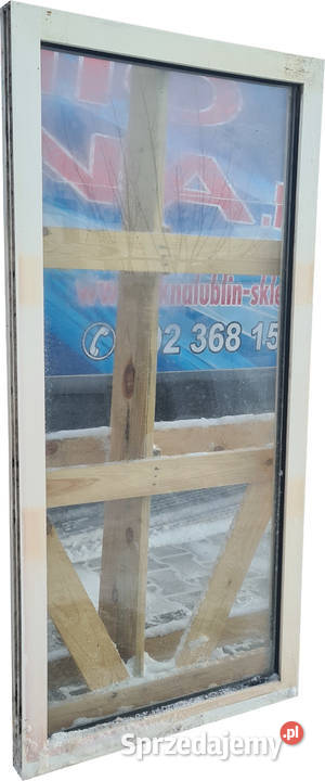 OKNO KacprzaK 74x153 FIX OKNA Używane Witryna Siedlce