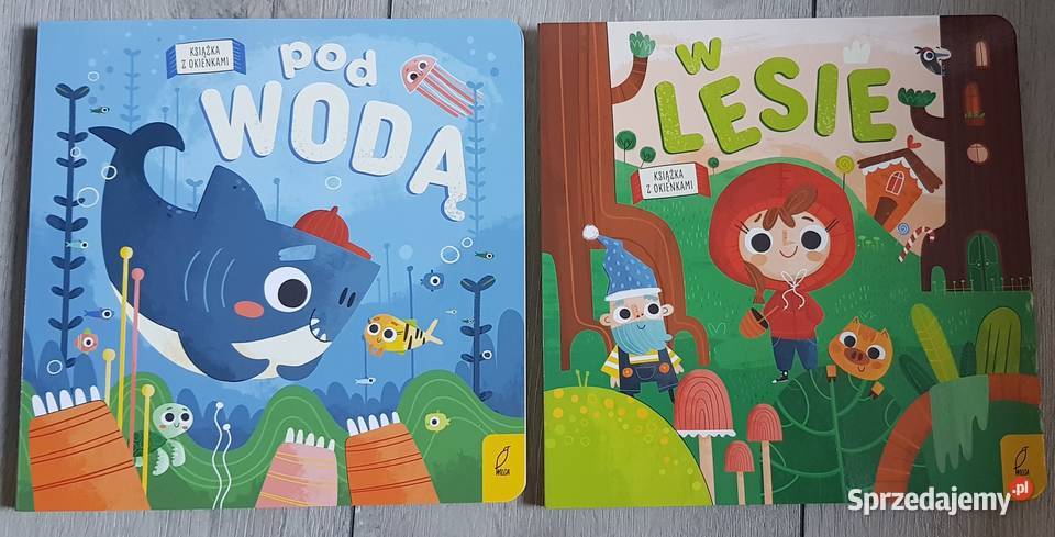 Książka z otwieranymi okienkami W lesie Pod wodą ISBN 9788383189901 Ząbki sprzedam