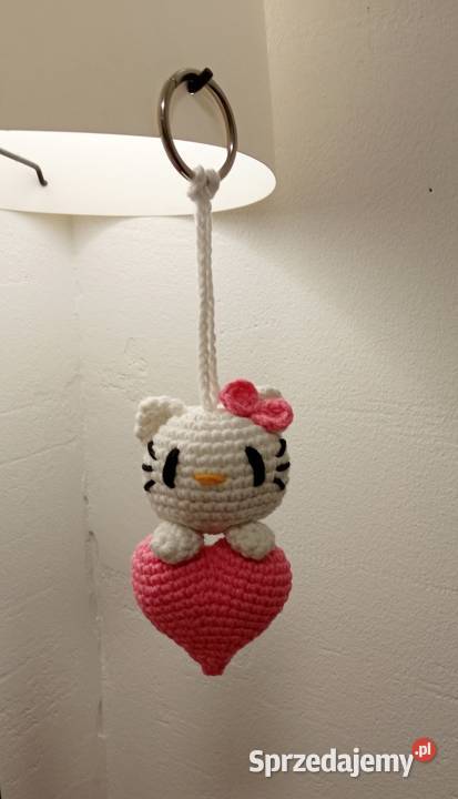 Hello Kitty brelok do kluczy zawieszka wykonana Łask
