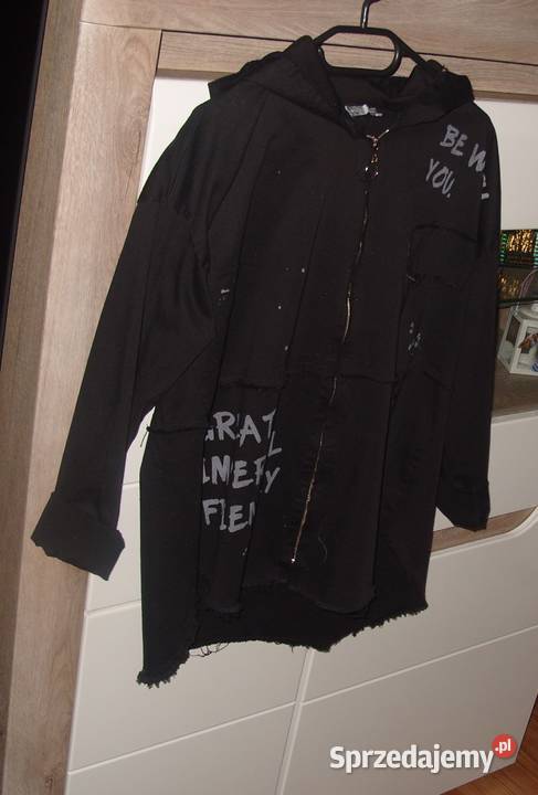 BLUZA KURTKA na zamek napisy kaptur r LXL Rozmiar 40(L) wielkopolskie Rawicz sprzedam