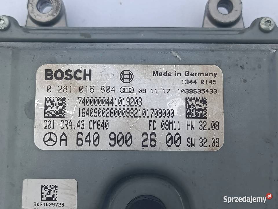 Mercedes W245 W169 20 CDI STEROWNIK KOMPUTER Przemęt sprzedam