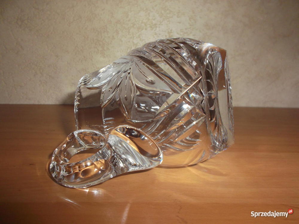 Kryształowa maselniczka i mlecznik pomorskie Czersk