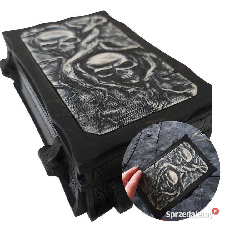 Gotycka Szkatułka z Czaszkami małopolskie Tworkowa