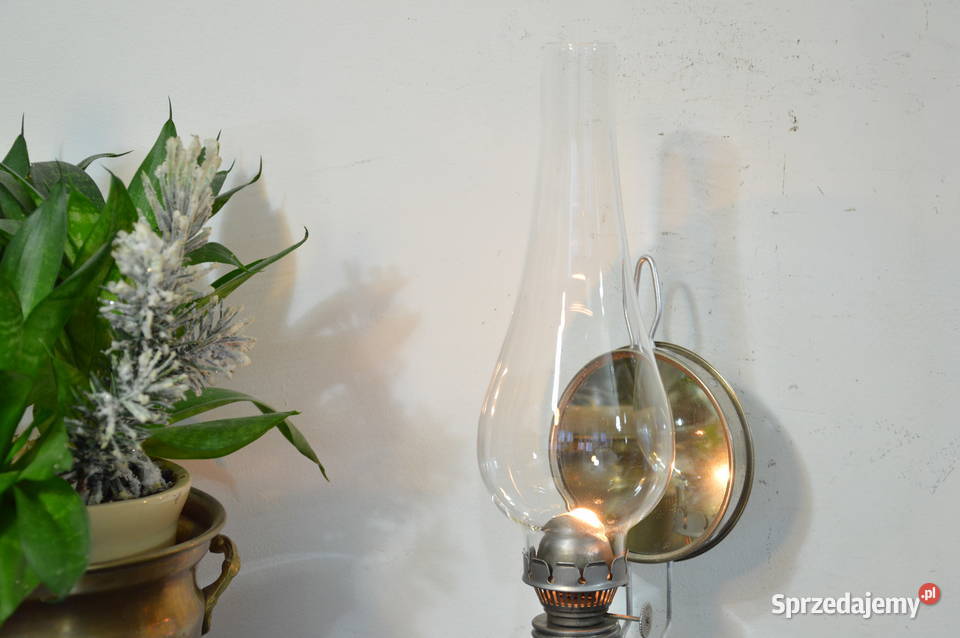 lampa naftowa wisząca stojąca z lusterkiem Jastrzębie-Zdrój