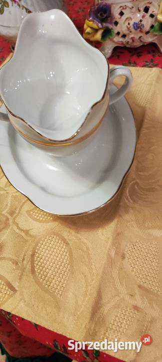 Sosjerka biel złoto porcelana Plankenhammer Wrocław