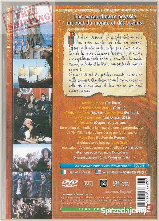 Christophe Colomb 1992 DVD dition Simple małopolskie Krynica-Zdrój