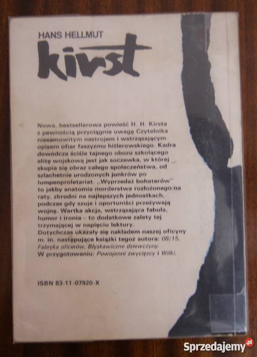 Hans Hellmut Kirst Wyprzedaż bohaterów Parczew