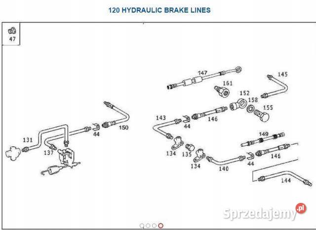 PRZEWÓD HAMULCOWY MERCEDES VARIO 669 A6684280135