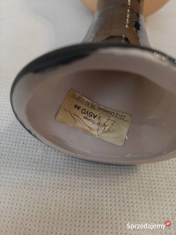 Śliczny ceramiczny wazonik sygn kujawsko-pomorskie Inowrocław