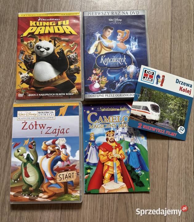 Disney Kopciuszek Kung Fu Panda bajki DVD Warszawa sprzedam