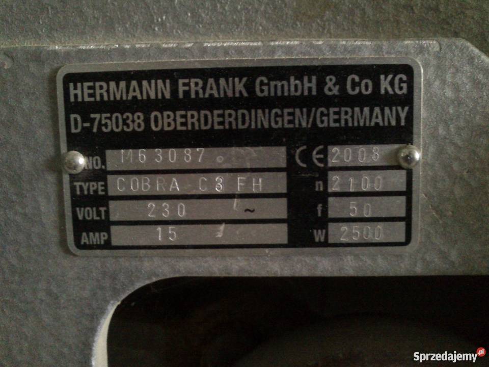 Cykliniarka Frank COBRA Elektryczne Kluczbork