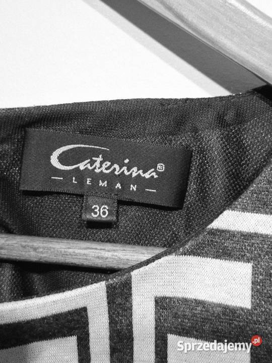 Elegancka dzianinowa sukienka S Caterina Leman