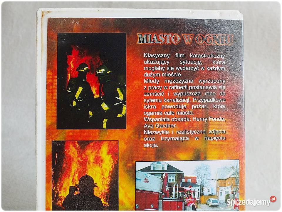 Kaseta VHS Miasto w Ogniu Henry Fonda Film na Żary