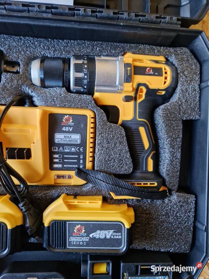 MEGA ZESTAW WKRĘTARKA AKU KLUCZ UDAROWY AKU 48V