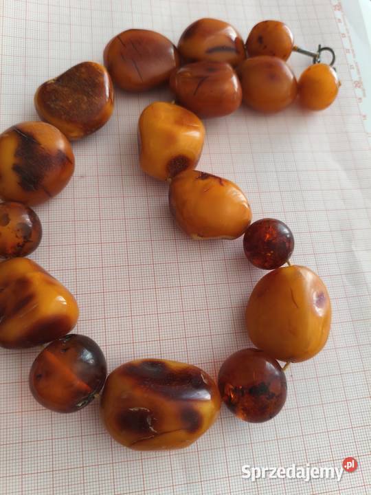 Naszyjnik Bursztyn Vintage podlaskie
