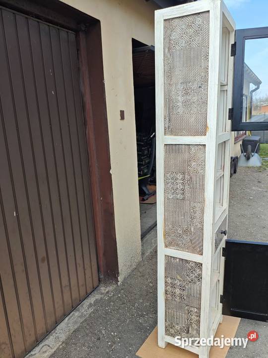 Goawolf mbel Drewno Mango Witrynka 31cm Kredensy i witryny łódzkie Dobroń