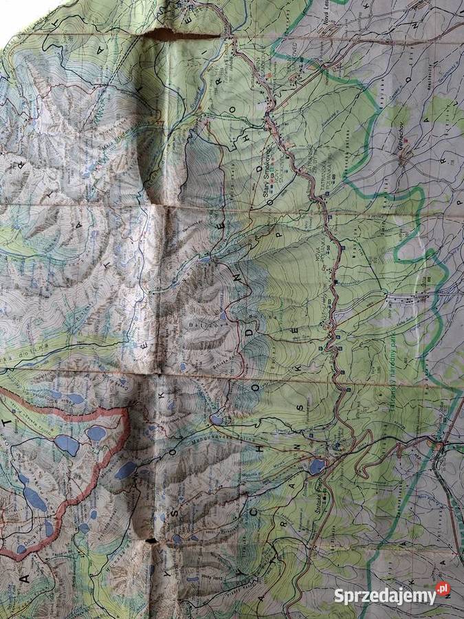 Vysoke Tatry 21 Letna Turisticka Mapa 150 000 małopolskie Kraków