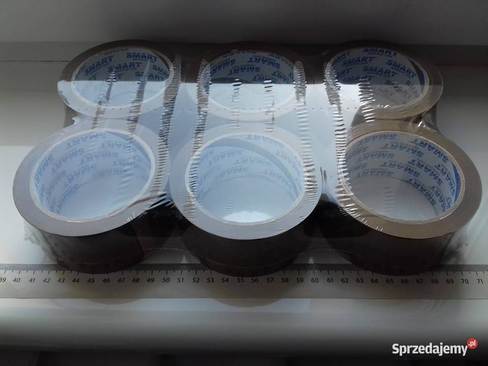 6x Taśmy pakowe przylepne Smart brązowa 48mmx91m Bydgoszcz