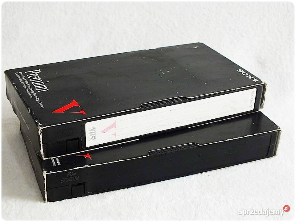 Kaseta x 2 VHS SONY Premium V Kasety VHS x 240 Filmy Żary