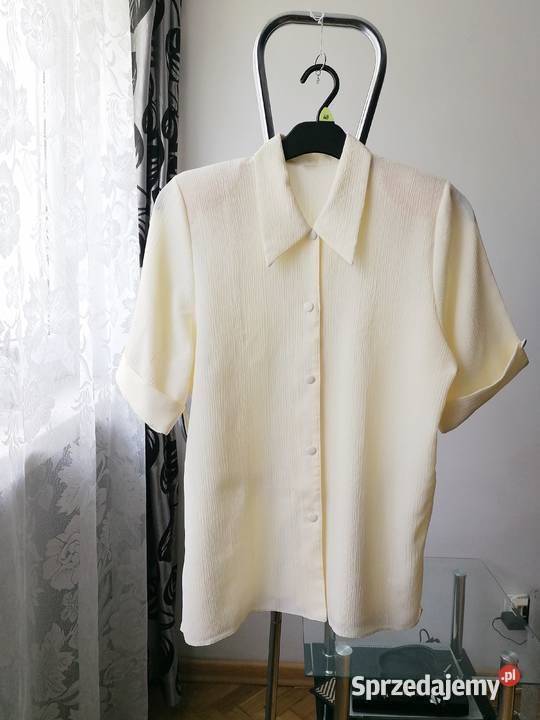 ELEGANCKA BLUZKA DAMSKA ECRU R5052 Łódź