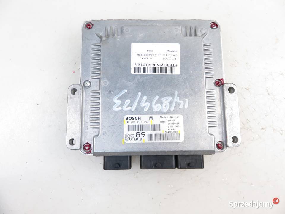 STEROWNIK PEUGEOT 307 20 HDi 0281011248 osobowe Komputery sprzedam