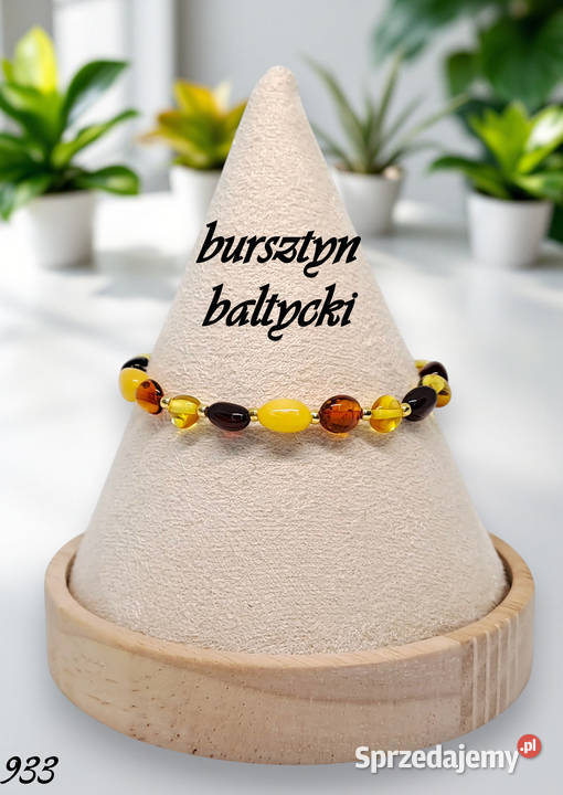Bransoletka z bursztynu bursztyn bałtycki mazowieckie