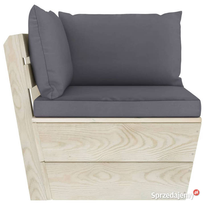 Ogrodowa sofa 2osobowa z palet z poduszkami Warszawa