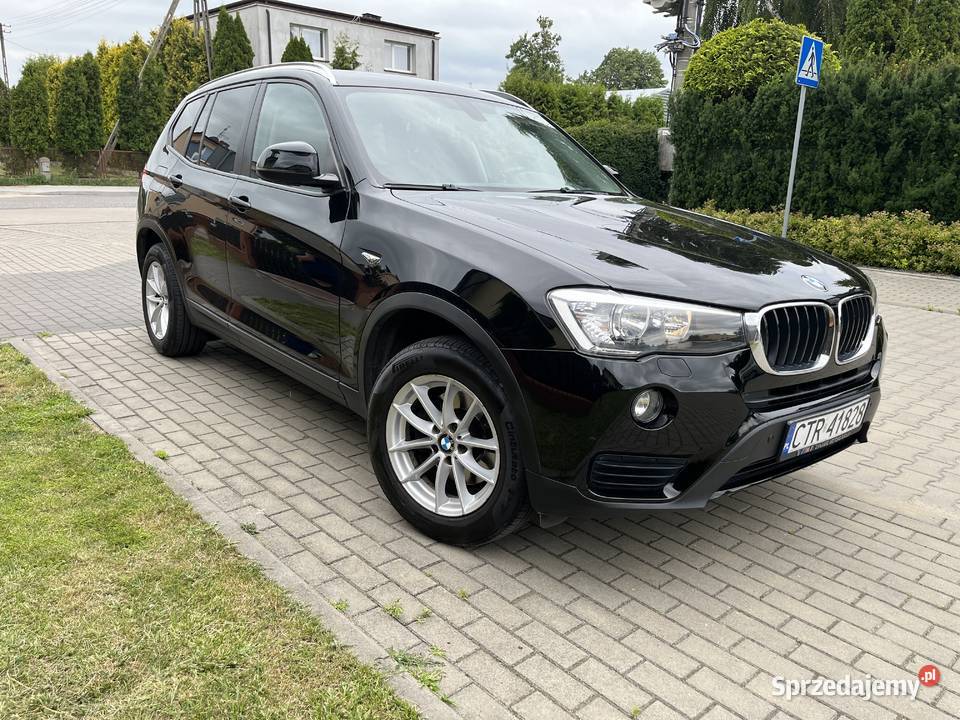 BMW X3 2017r Zadbana Czarna Prywatnie nieuszkodzony Toruń