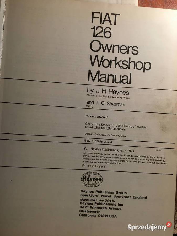 Haynes Fiat 126 Zielonka