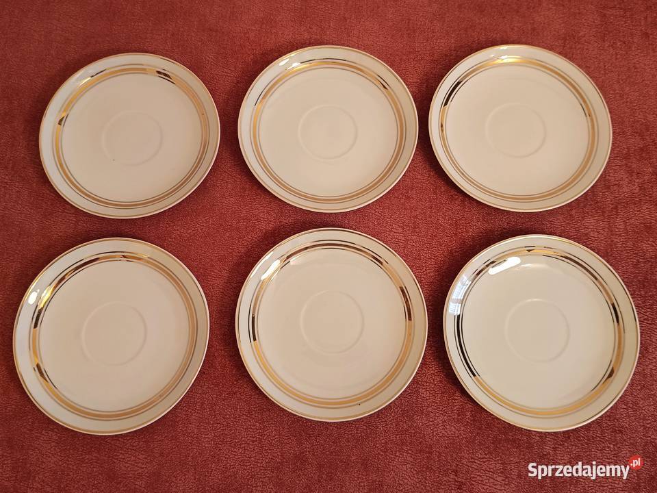 Porcelanowy serwis do kawy Goplana Ćmielów stan biały Wrocław sprzedam